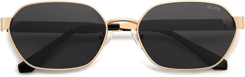 Sojos نظارات شمسية سداسية عصرية للنساء والرجال، حماية UV400، نظارات مستطيلة عتيقة SJ1238 - Image 1